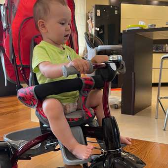 Детский велосипед НИКА трехколесный коляска с ручкой: отзыв пользователя Детский Мир
