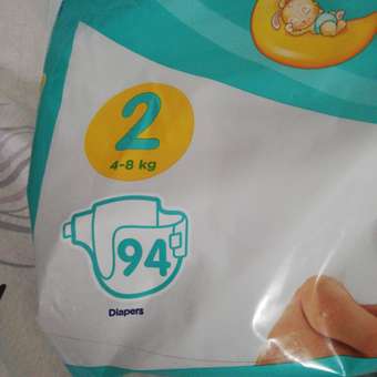 Подгузники Pampers New Baby-Dry 2 (4-8 кг) 94 шт.: отзыв пользователя Детский Мир