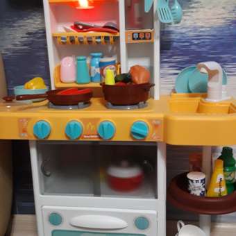 Детская кухня Veld Co Свет звук вода плита духовка вытяжка посуда продукты 38 предметов: отзыв пользователя Детский Мир