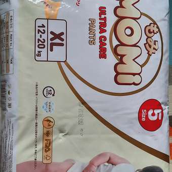 Подгузники-трусики Momi Ultra Care MEGA PACK XL 12-20 кг 50 шт: отзыв пользователя Детский Мир