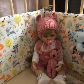 Бортики в кроватку Lemony kids Forest белый с рисунком 4 части: отзыв пользователя Детский Мир
