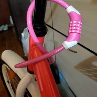 Замок для велосипеда и колясок НОРА-М №31 10х650мм розовый: отзыв пользователя Детский Мир