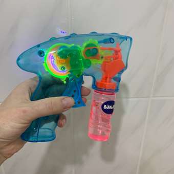 Пистолет для пускания мыльных пузырей Attivio Прозрачный в ассортименте BB081: отзыв пользователя Детский Мир