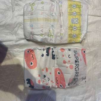 Подгузники SUPERGREEN Premium baby Diapers размер M 6 - 11 кг 56 шт: отзыв пользователя Детский Мир