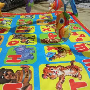 Игровой коврик Умка Азбука животных с игрушками на подвеске в пакете 259975: отзыв пользователя Детский Мир
