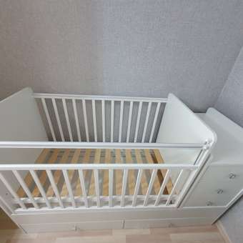 Детская кроватка Фея прямоугольная, поперечный маятник (белый): отзыв пользователя Детский Мир