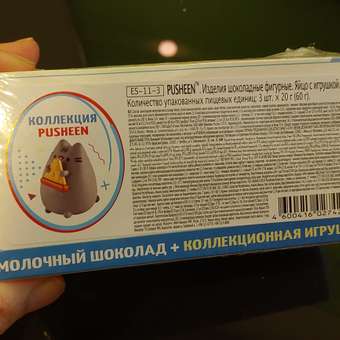 Шоколадное яйцо с игрушкой Сладкая сказка mega secret pusheen 3шт х 20г: отзыв пользователя Детский Мир