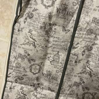 Чехол для одежды VALIANT объёмный малый с прозрачной вставкой 60*100*10 см Vintage Grey: отзыв пользователя Детский Мир