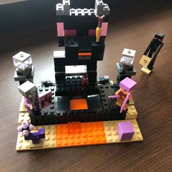 Конструктор LEGO Minecraft Конечная арена блочный: отзыв пользователя Детский Мир