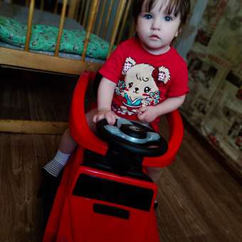 Каталка BabyCare Mercedes G350d с родительской ручкой красный: отзыв пользователя Детский Мир