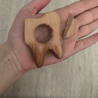 Грызунок прорезыватель Зубик Baby and nature деревянный П105: отзыв пользователя Детский Мир