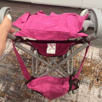 Коляска для кукол трость Buggy Boom с сумкой темно-розовая: отзыв пользователя Детский Мир