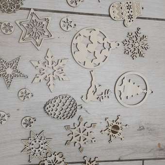 Набор для творчества Lemmo Новогодние украшения из дерева: отзыв пользователя Детский Мир