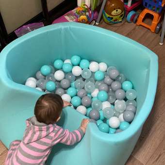 Сухой бассейн ROMANA Бирюзовый с шарами: отзыв пользователя Детский Мир