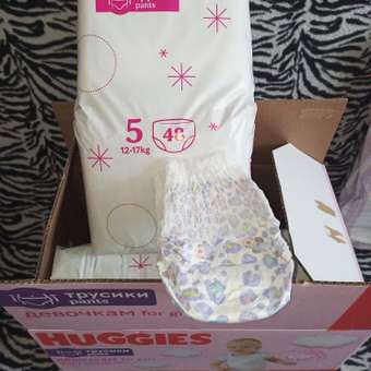 Подгузники-трусики для девочек Huggies 5 12-17кг 96шт: отзыв пользователя ДетМир