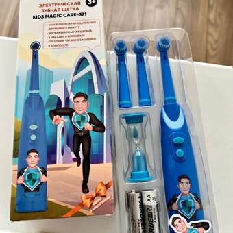 Электрическая зубная щетка CLEARDENT супергерой Дентмен: отзыв пользователя Детский Мир