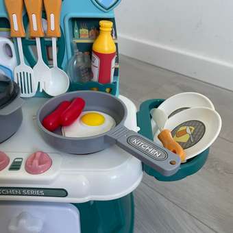 Игровой набор GRACE HOUSE Детская кухня с паром и кран с водой игрушечные продукты и посуда: отзыв пользователя Детский Мир