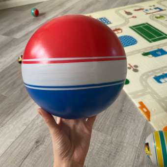 Мяч ЧАПАЕВ Наш мяч красный синий 200мм: отзыв пользователя Детский Мир