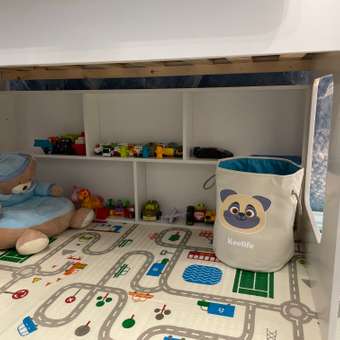 Корзина для игрушек Keelife органайзер для хранения Собака молочный-голубой 33х38см: отзыв пользователя Детский Мир