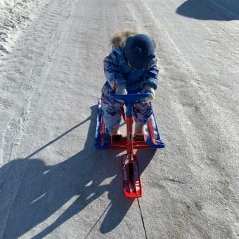 Детский снегокат Nika kids с усиленным тормозом и тросом для зимних прогулок: отзыв пользователя Детский Мир