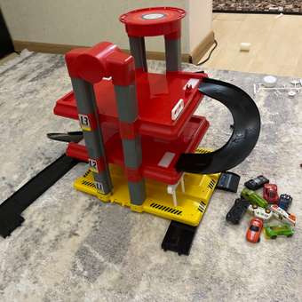 Игровой набор Mochtoys Мега гараж с вертолетной площадкой: отзыв пользователя Детский Мир