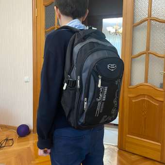 Рюкзак школьный Evoline средний черно-серый: отзыв пользователя Детский Мир