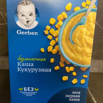 Каша сухая безмолочная Gerber кукурузная 180г с 5месяцев: отзыв пользователя ДетМир