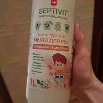 Жидкое мыло SEPTIVIT Premium Миндальное молоко 1 л: отзыв пользователя Детский Мир
