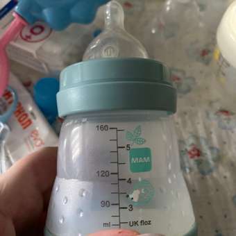 Бутылочка MAM Easy Start с системой анти колик 160мл матовая голубая 0+: отзыв пользователя Детский Мир