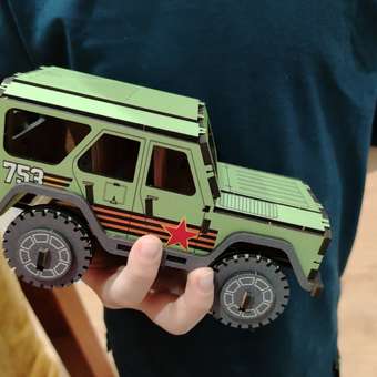 Конструктор Город мастеров UAZ Hunter военный деревянный: отзыв пользователя Детский Мир