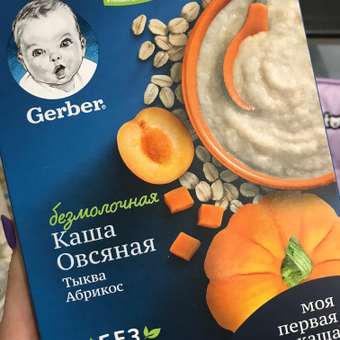 Каша безмолочная Gerber овсяная тыква-абрикос 180г с 5месяцев: отзыв пользователя Детский Мир