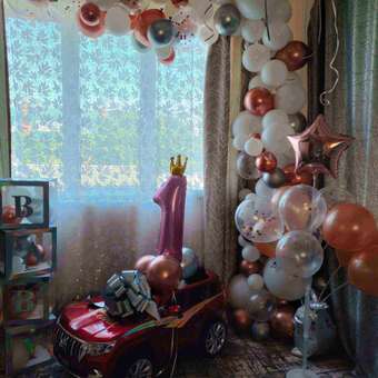 Воздушные шары набор Мишины шарики фотозона на праздник день рождения для ребенка 105 шт: отзыв пользователя Детский Мир