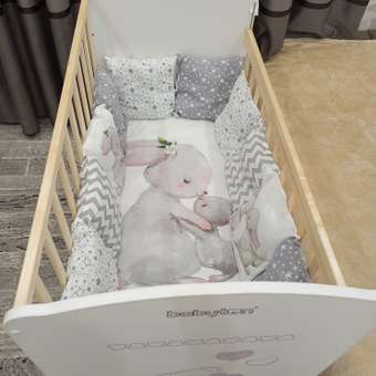 Детская кроватка Babyton прямоугольная, (береза, белый): отзыв пользователя ДетМир