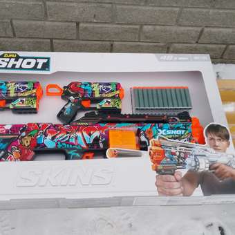 Набор игровой X-SHOT  Скинс Бластеры 3шт 36524: отзыв пользователя ДетМир