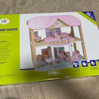 Кукольный домик с мебелью Зайка любит деревянный: отзыв пользователя Детский Мир