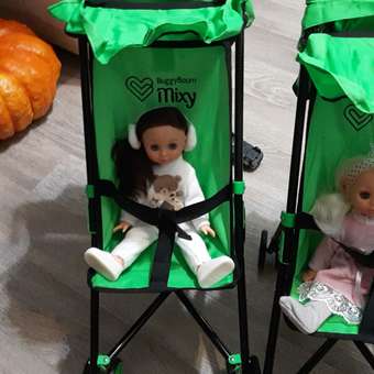 Коляска для кукол трость Buggy Boom с сумкой зеленая: отзыв пользователя Детский Мир