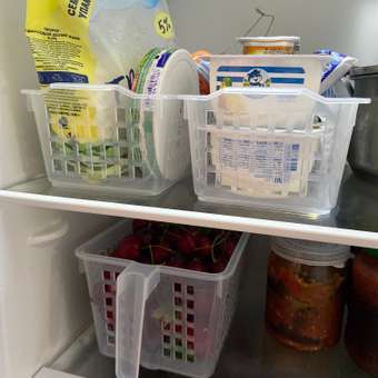 Корзинка универсальная Phibo для хранения в холодильнике прозрачная: отзыв пользователя Детский Мир