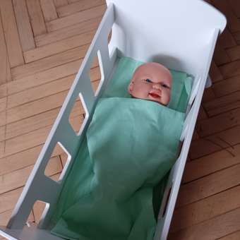Кроватка для кукол Alubalu 43 см деревянная с бельем в комплекте: отзыв пользователя Детский Мир