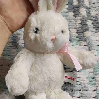 Игрушка мягкая Aurora Кролик с лентой Кремовый 171056B: отзыв пользователя ДетМир