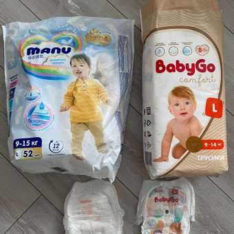 Трусики BabyGo Comfort L (9-14 кг) 44 шт.: отзыв пользователя Детский Мир
