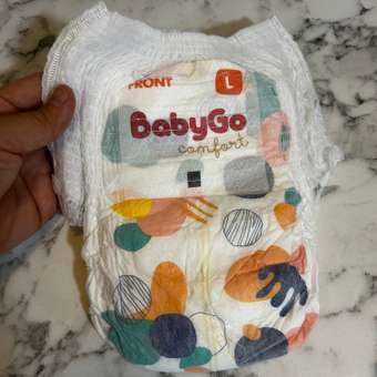 Трусики BabyGo Comfort L 9-14кг 44шт: отзыв пользователя ДетМир