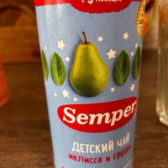 Чай Semper мята лимонная-груша гранулированный 200г с 5месяцев: отзыв пользователя ДетМир