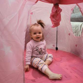 Палатка Gremlin розовая сердечки: отзыв пользователя Детский Мир