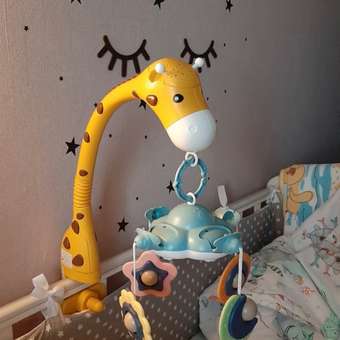 Музыкальный мобиль в кроватку Zeimas Жираф Bluetooth с проектором звездного неба развивающие подвесные игрушки: отзыв пользователя Детский Мир