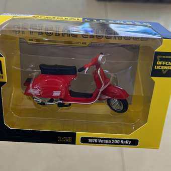 Мотоцикл MSZ 1:18 1976 Vespa 200 Rally Красный 67709: отзыв пользователя Детский Мир