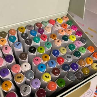 Набор маркеров для скетчинга Arrtx ALP 80 цветов с наконечниками пуля и долото: отзыв пользователя Детский Мир