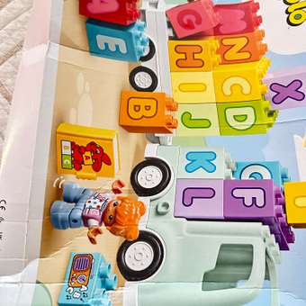 Конструктор LEGO DUPLO Алфавит Грузовик блочный: отзыв пользователя Детский Мир