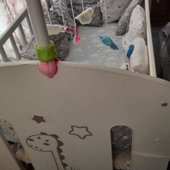 Детская кроватка ВДК прямоугольная, продольный маятник (белый): отзыв пользователя Детский Мир