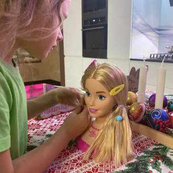 Кукла Barbie Styling Head Блондинка HMD88: отзыв пользователя Детский Мир