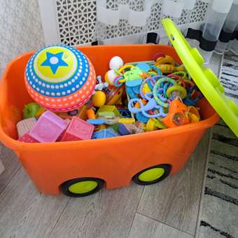 Ящик для игрушек Babyton Моби М 47л Оранжевый 2598-Б: отзыв пользователя ДетМир
